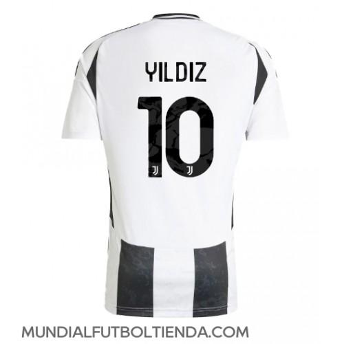 Camiseta Juventus Kenan Yildiz #10 Primera Equipación Replica 2024-25 mangas cortas